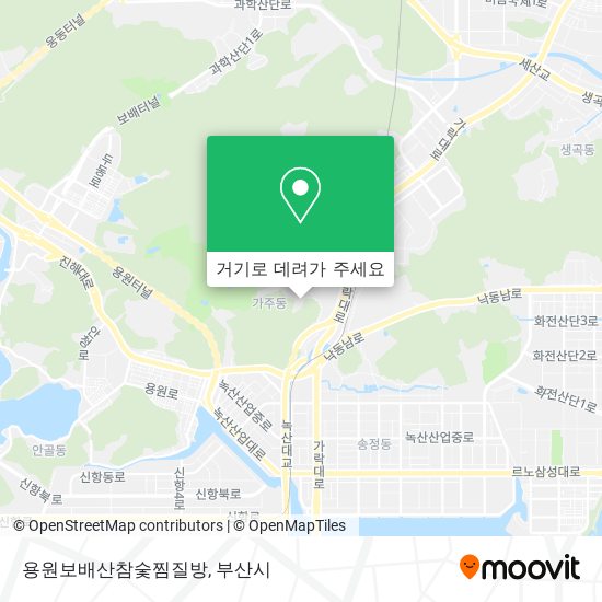 용원보배산참숯찜질방 지도