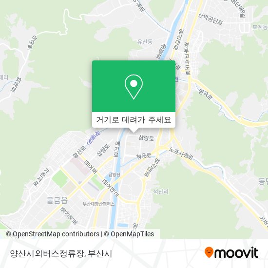 양산시외버스정류장 지도