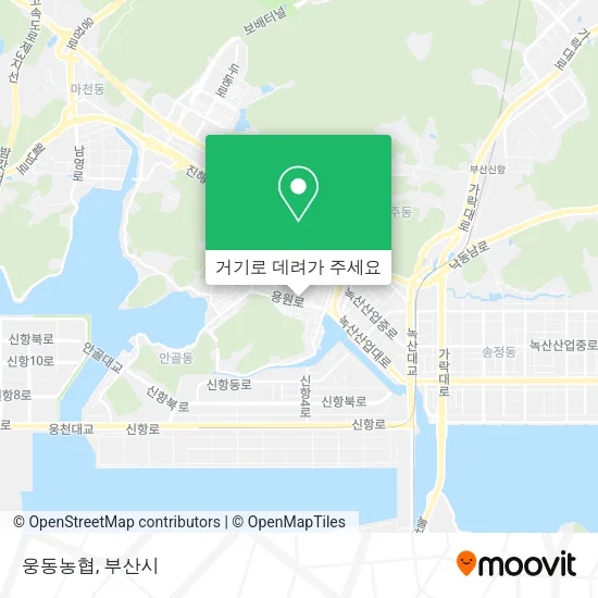 웅동농협 지도