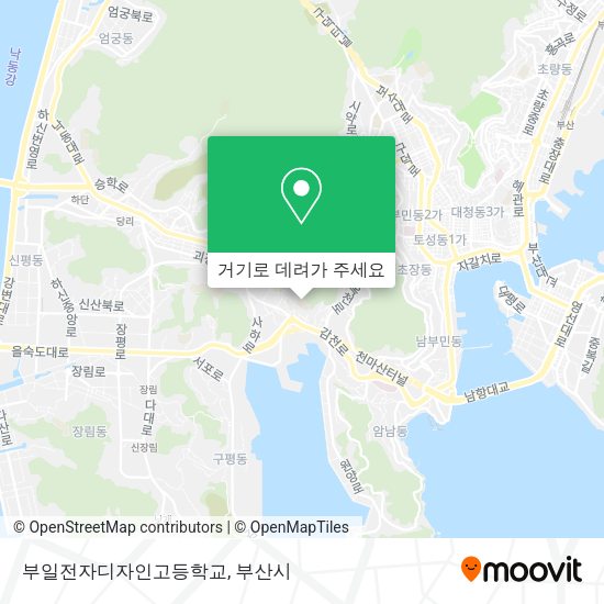 부일전자디자인고등학교 지도