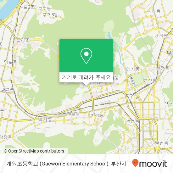 개원초등학교 (Gaewon Elementary School) 지도