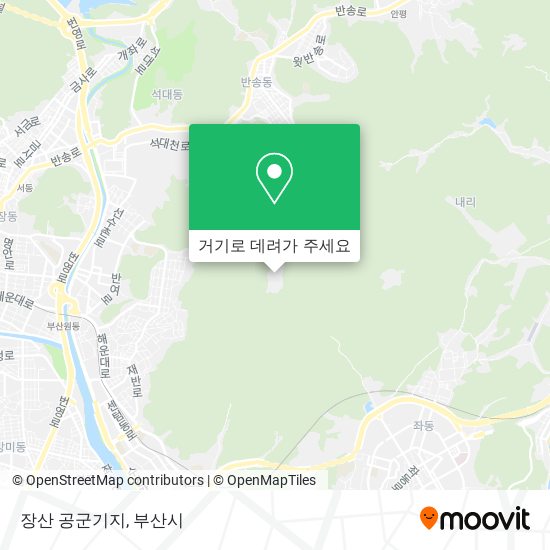장산 공군기지 지도
