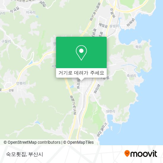숙모횟집 지도