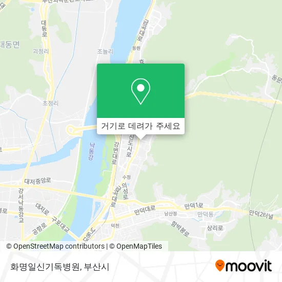 화명일신기독병원 지도