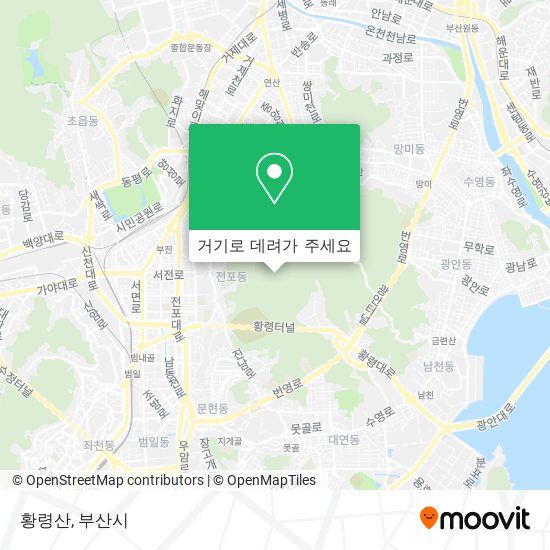 황령산 지도