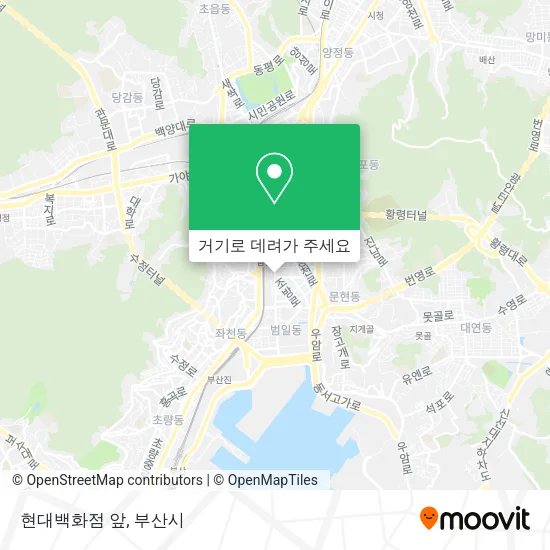 현대백화점 앞 지도