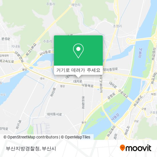 부산지방경찰청 지도