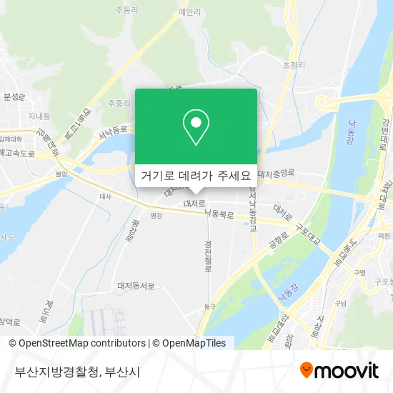 부산지방경찰청 지도