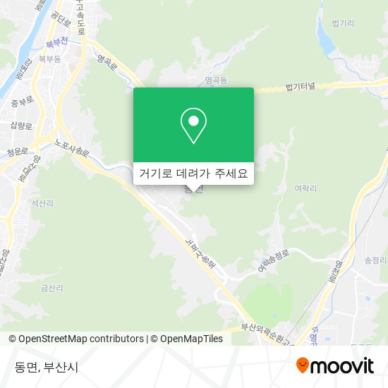 동면 지도
