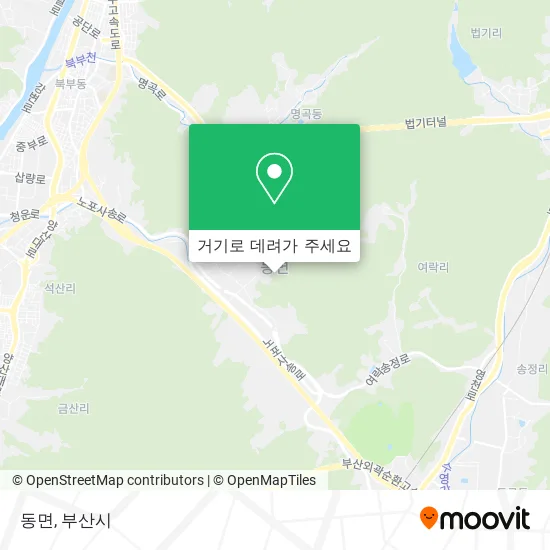 동면 지도