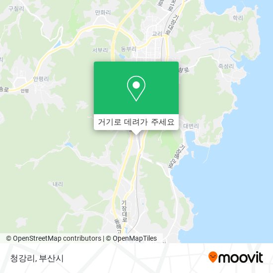 청강리 지도