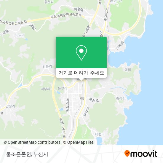 물조은온천 지도