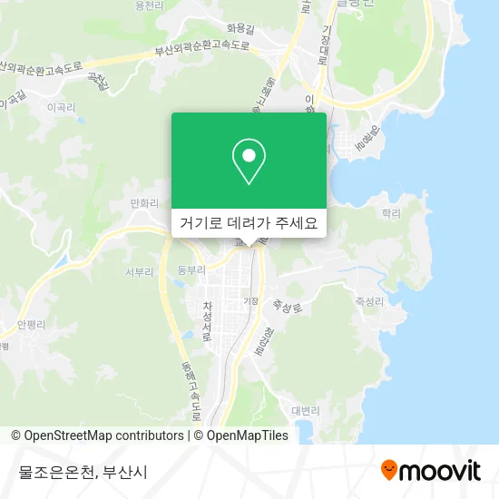 물조은온천 지도