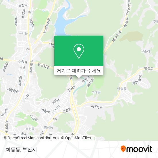 회동동 지도