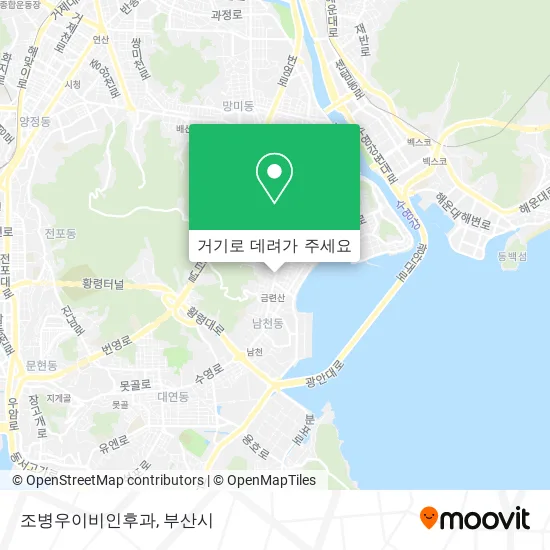 조병우이비인후과 지도