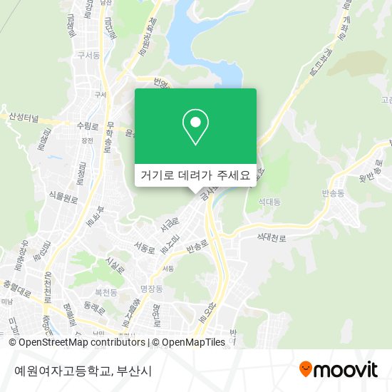 예원여자고등학교 지도