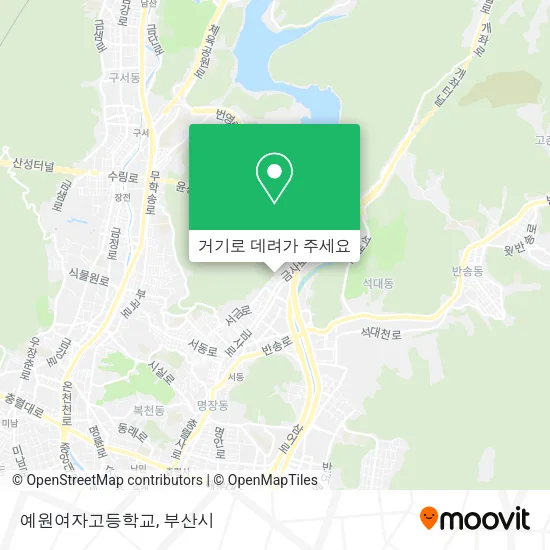 예원여자고등학교 지도