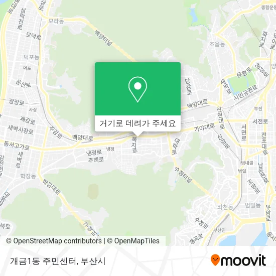 개금1동 주민센터 지도