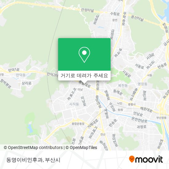 동명이비인후과 지도