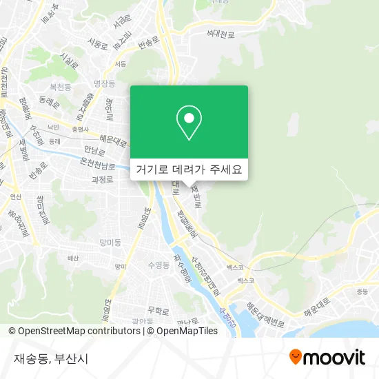재송동 지도
