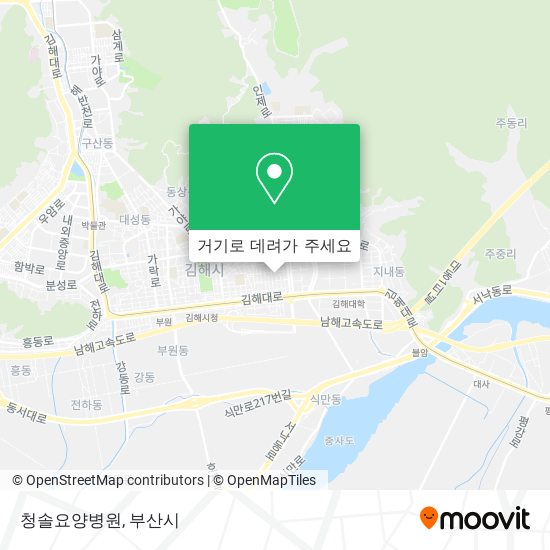 청솔요양병원 지도