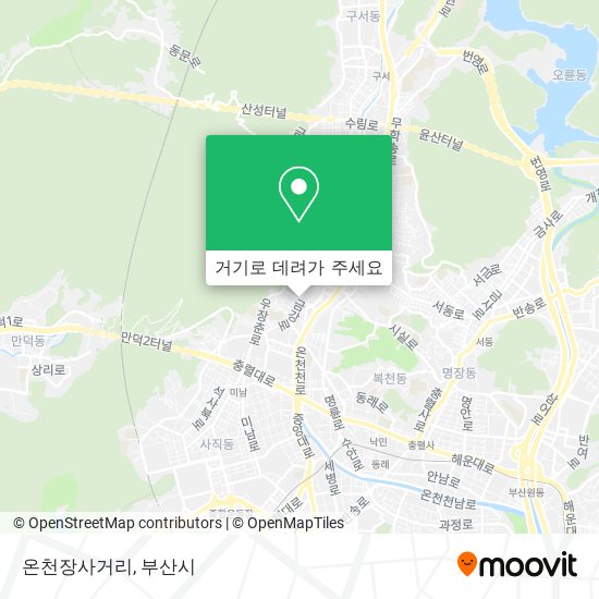 온천장사거리 지도