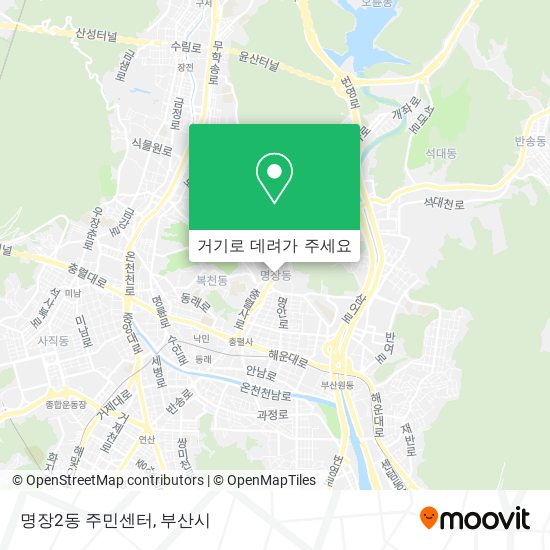 명장2동 주민센터 지도