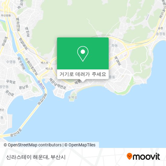 신라스테이 해운대 지도