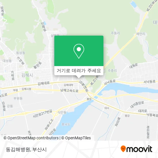 동김해병원 지도