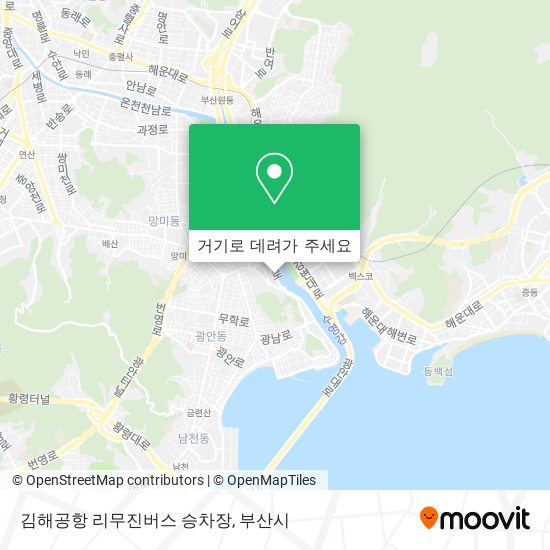 김해공항 리무진버스 승차장 지도