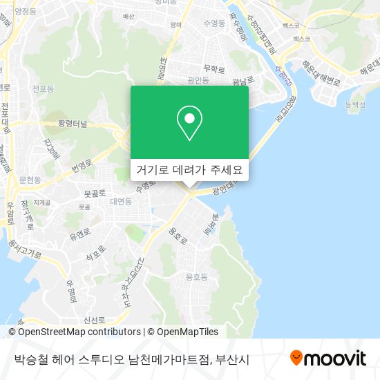 박승철 헤어 스투디오 남천메가마트점 지도