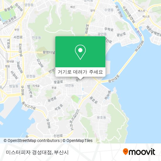 미스터피자 경성대점 지도