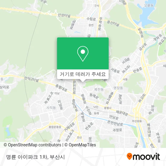 명륜 아이파크 1차 지도