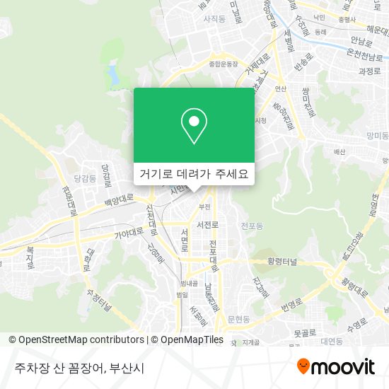 주차장 산 꼼장어 지도