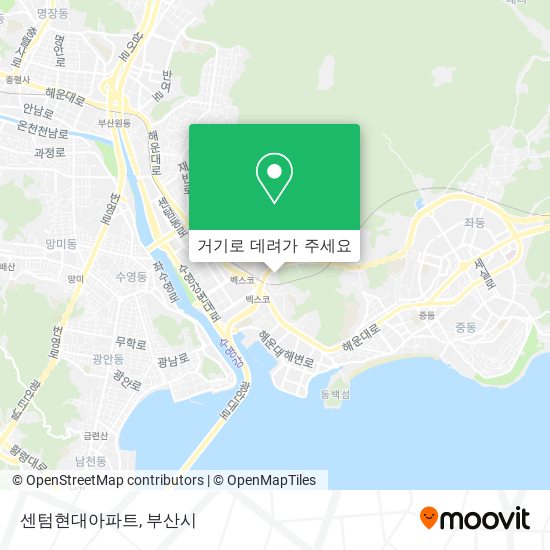 센텀현대아파트 지도