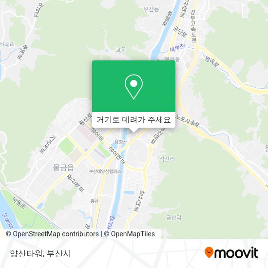양산타워 지도