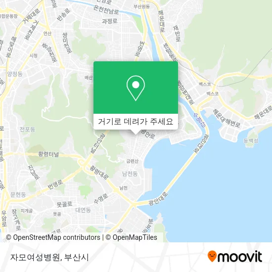 자모여성병원 지도