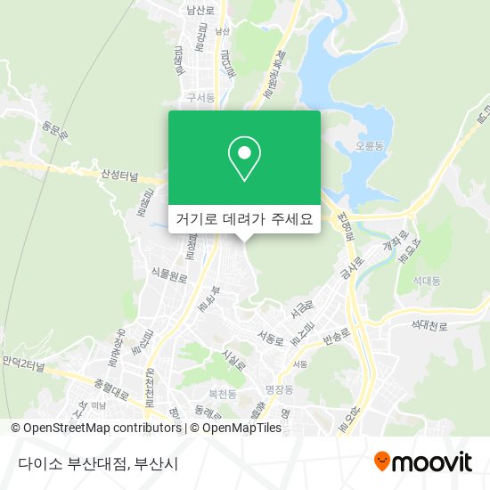 다이소 부산대점 지도