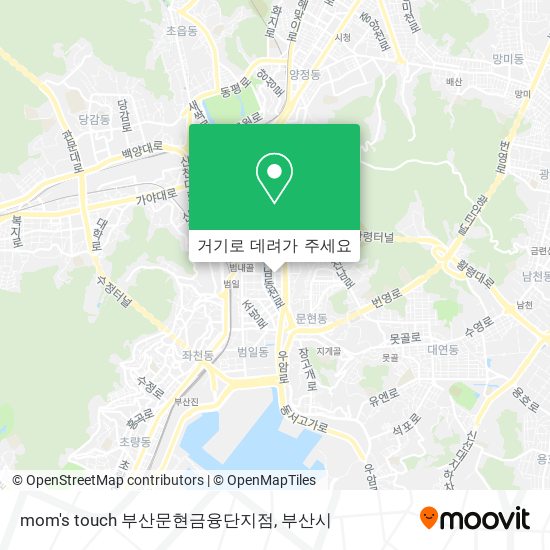 mom's touch 부산문현금융단지점 지도