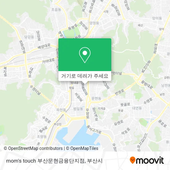 mom's touch 부산문현금융단지점 지도