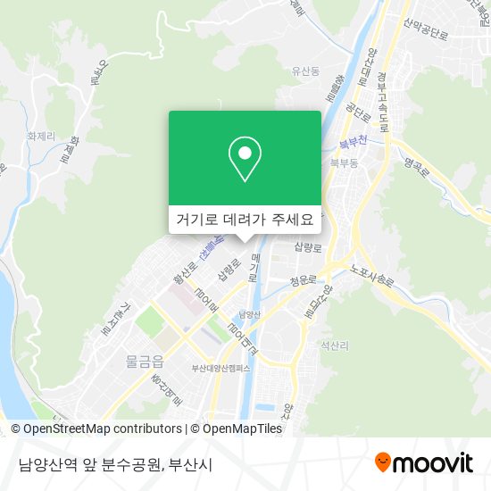 남양산역 앞 분수공원 지도