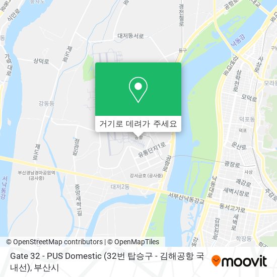 Gate 32 - PUS Domestic (32번 탑승구 - 김해공항 국내선) 지도