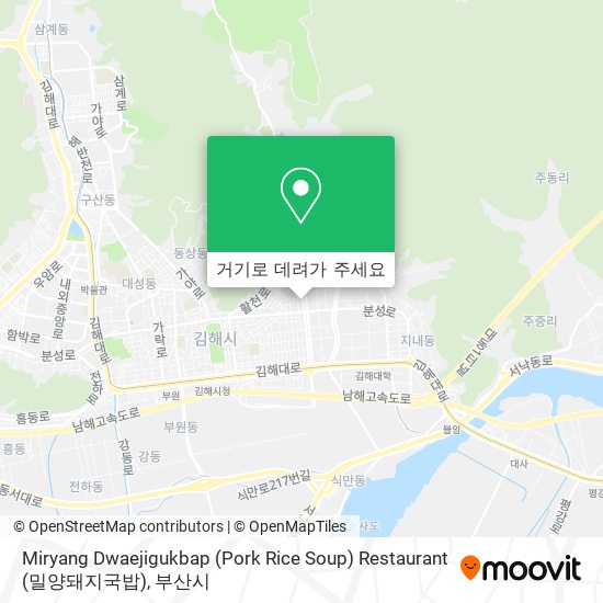 Miryang Dwaejigukbap (Pork Rice Soup) Restaurant (밀양돼지국밥) 지도
