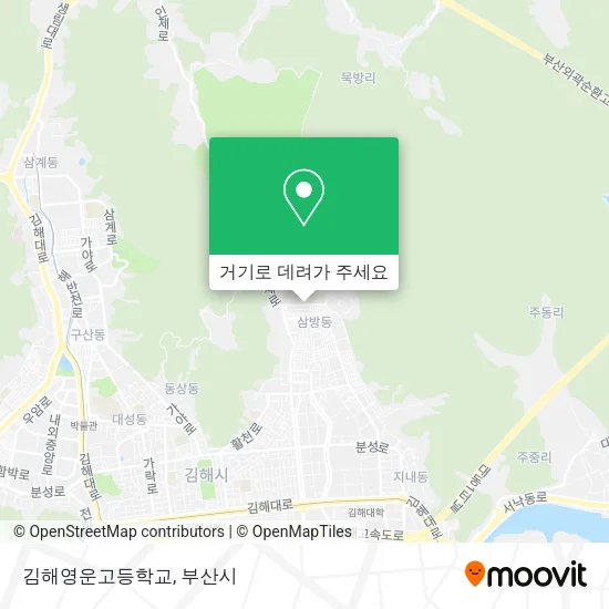 김해영운고등학교 지도