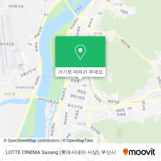 LOTTE CINEMA Sasang (롯데시네마 사상) 지도