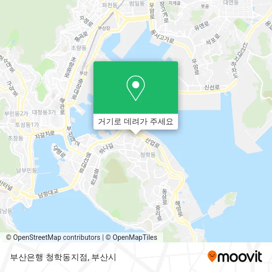 부산은행 청학동지점 지도