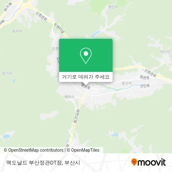 맥도날드 부산정관DT점 지도