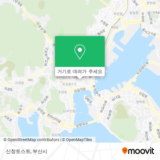 신창토스트 지도