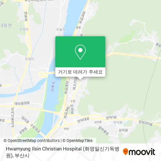 Hwamyung Ilsin Christian Hospital (화명일신기독병원) 지도