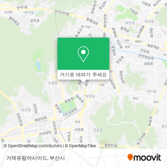 거제유림아시아드 지도